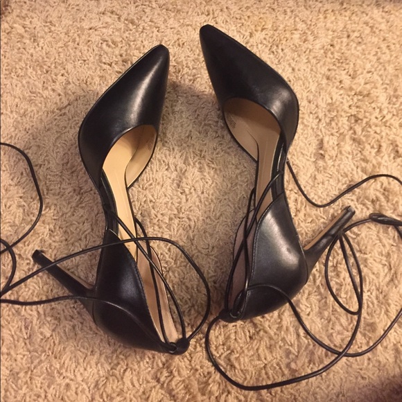 gianni bini black lace up heels - Picture 4 of 4