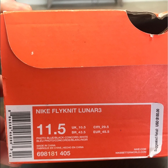NWB NIKE FLYKNIT LUNAR3 MENS SIZES 11.5 🔥👟 - Picture 8 of 8
