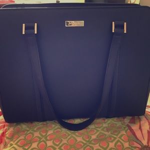 Kate spade large navy blue purse