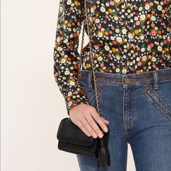 NWT Tory Burch Fleming Micro Crossbody Bag, Cosmo - Picture 7 of 8