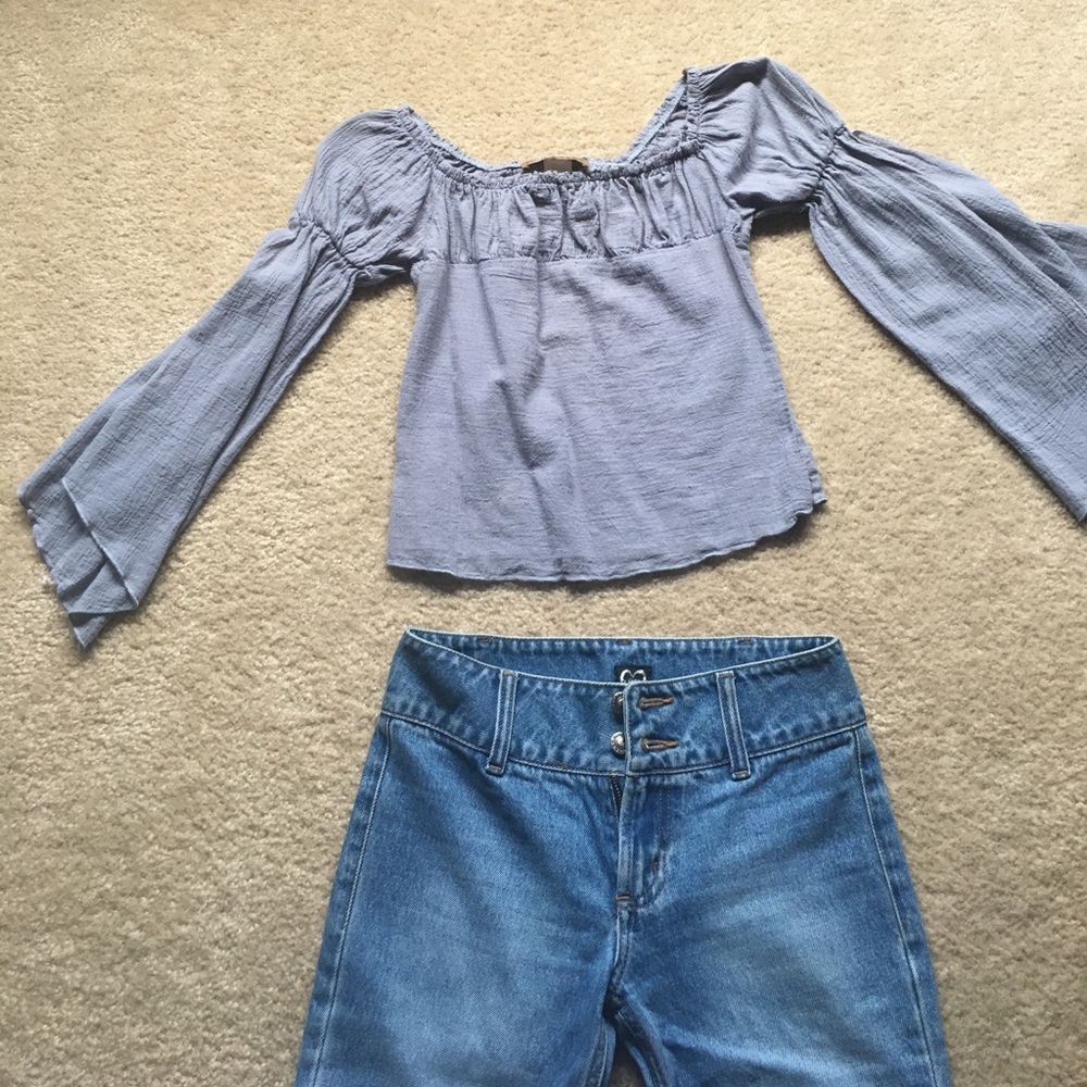 Off shoulder boho top