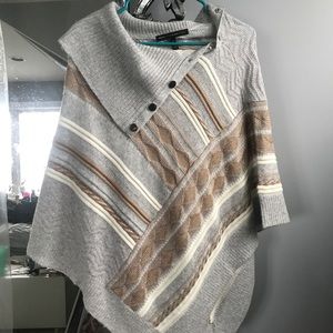 White House Black Market Poncho sweater