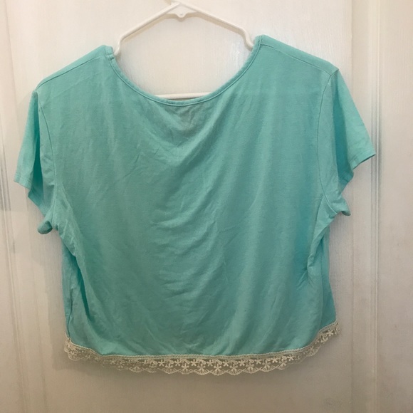Forever 21 blue crop - Picture 2 of 2