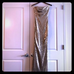 Gold sequin gown