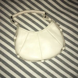 White mini purse