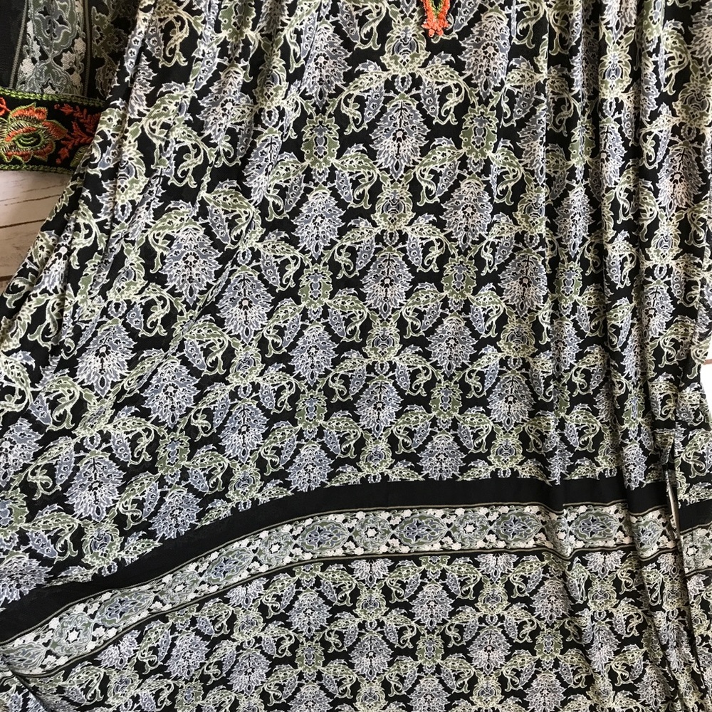 Bohemian Embroidered Dress Kaftan WOWZA - Picture 6 of 7