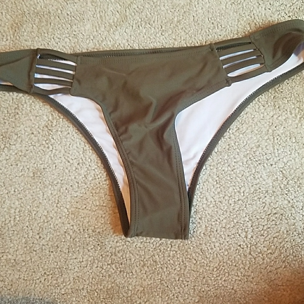 Olive green bikini bottoms