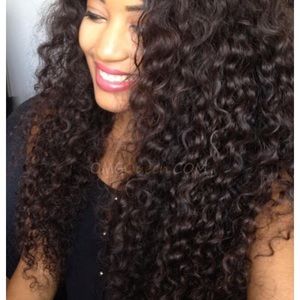 Human hair wig deep curly
