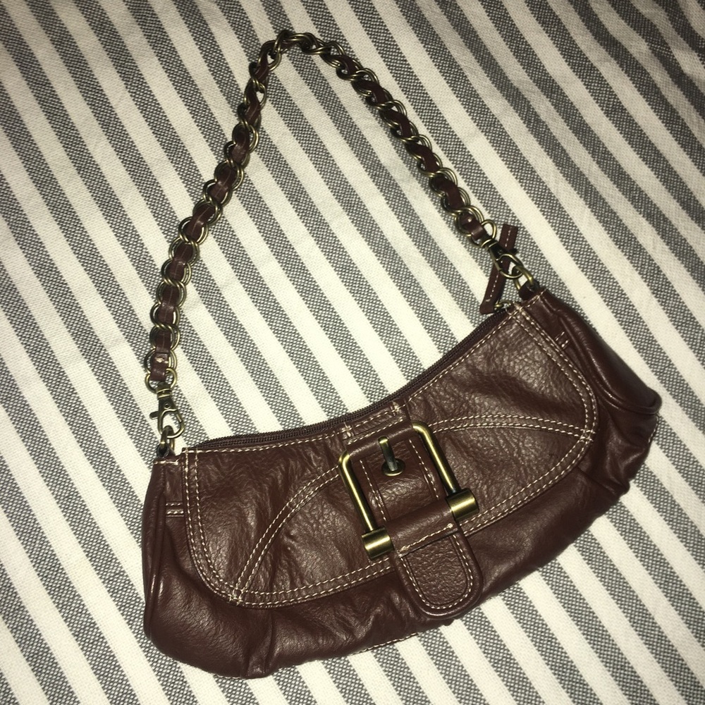 Brown mini purse