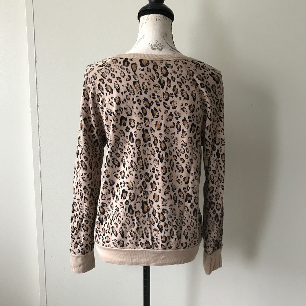 {Joie} NWOT Leopard Print Pullover Sweatshirt - Picture 4 of 7