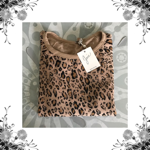Joie Tops - {Joie} NWOT Leopard Print Pullover Sweatshirt