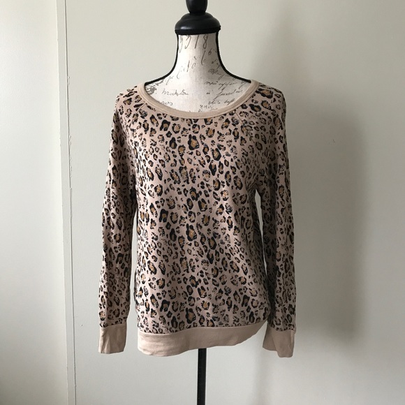 {Joie} NWOT Leopard Print Pullover Sweatshirt - Picture 2 of 7