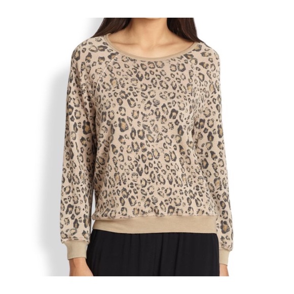 {Joie} NWOT Leopard Print Pullover Sweatshirt - Picture 7 of 7