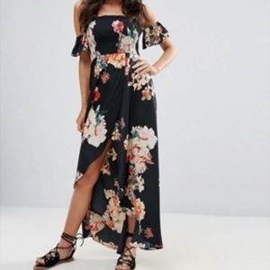 Band of Gypsies black & red floral dress