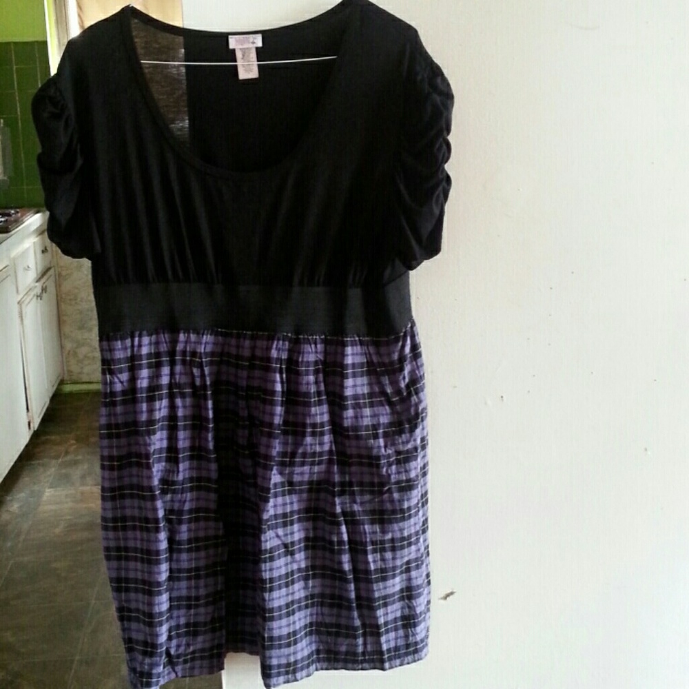 Sexy Plus Size plaid form fitting dress