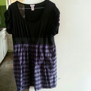 Sexy Plus Size plaid form fitting dress