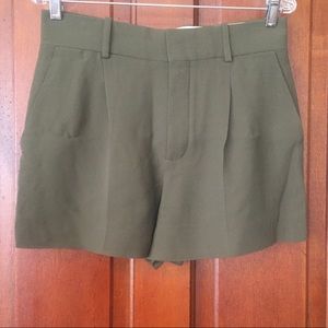 NWT Chloé Dress Shorts Green Lake Desert Kaki 38