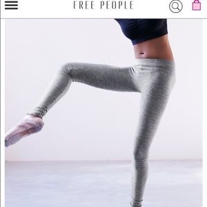 Free people heathered gray leggings