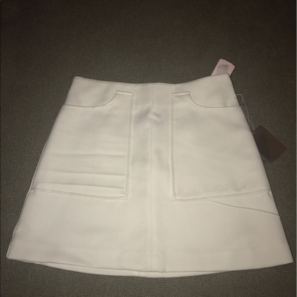 White Contemporary Skirt- S