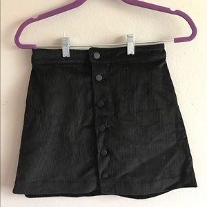 Black velvet American Apparel skirt NWOT