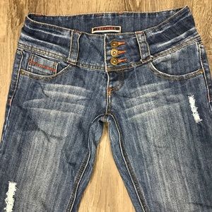 Younique Womens Juniors Distressed Jeans size 7