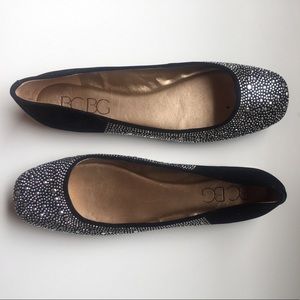 Black Studded BCBG Flats