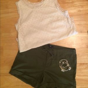 Gap Army Green Shorts