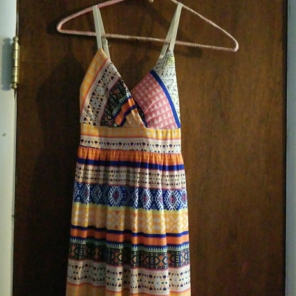 Multi colored maxi dress