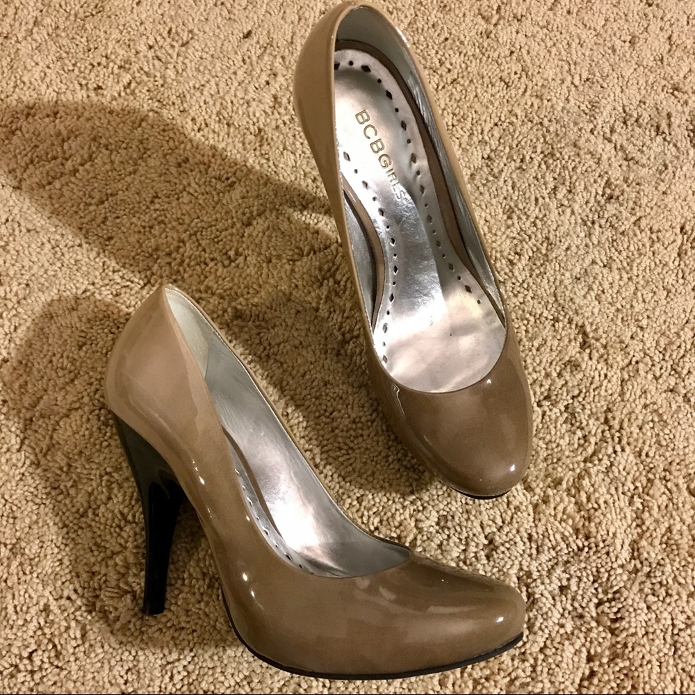 BCBG Girls patent ombré heel