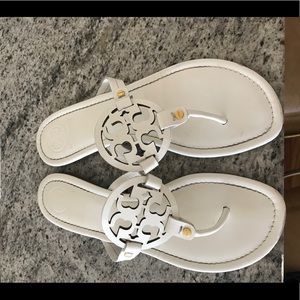 White Tory Burch Sandals