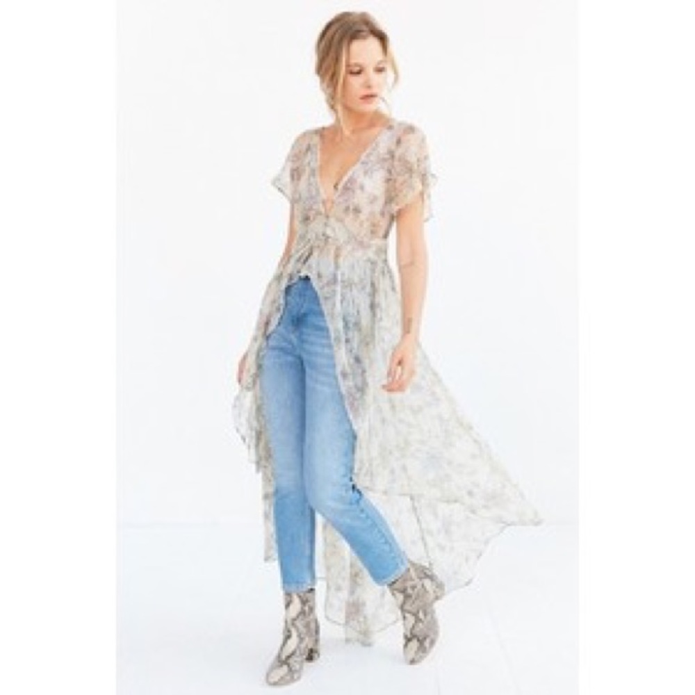 Urban Outfitters Chiffon Maxi Blouse