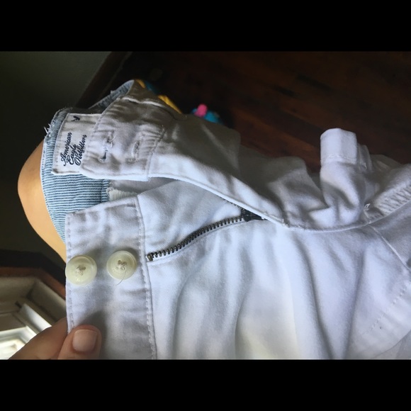 American eagle white stretch shorts size 4 - Picture 5 of 8