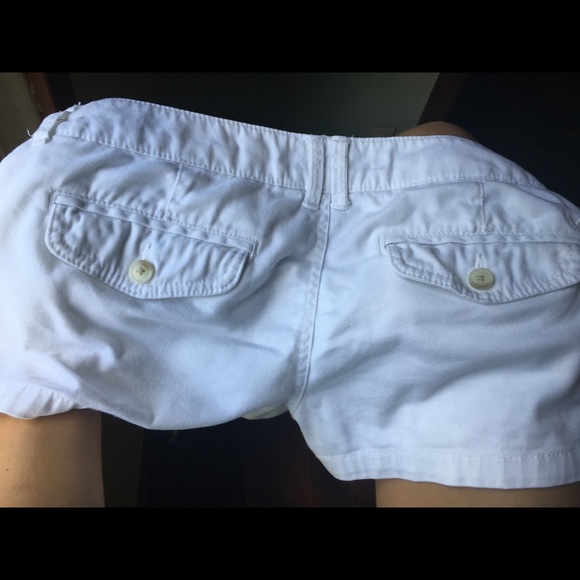 American eagle white stretch shorts size 4 - Picture 6 of 8