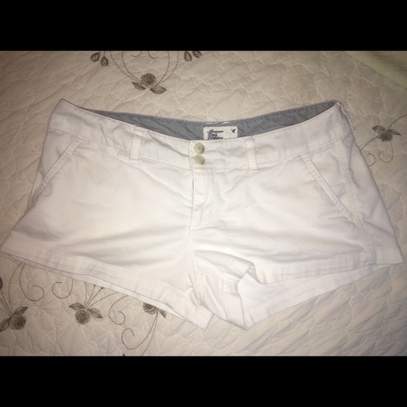 American eagle white stretch shorts size 4 - Picture 8 of 8