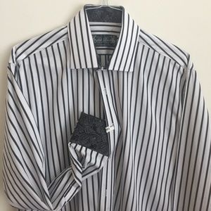 English Laundry Button Down Flip Cuff Shirt