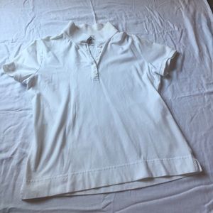 Liz Claiborne Golf Pima Cotton White Polo