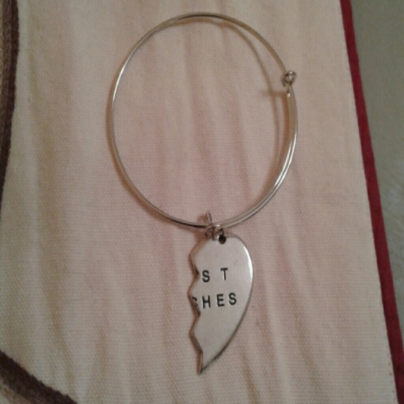 SALE 2 BEST B*TCHES Heart Charm Bracelets - Picture 3 of 5