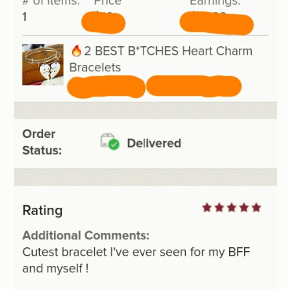 SALE 2 BEST B*TCHES Heart Charm Bracelets - Picture 5 of 5