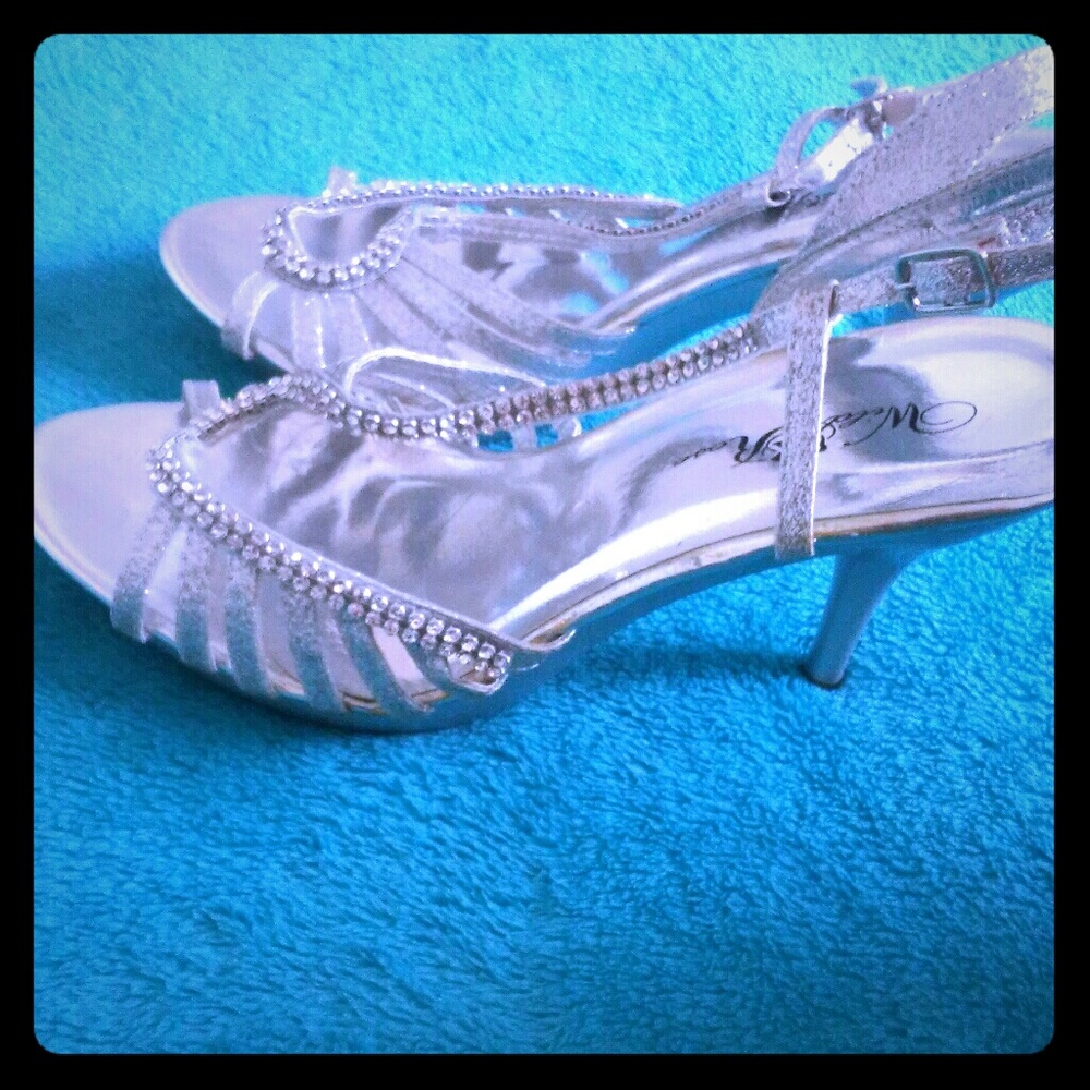 Silver heels