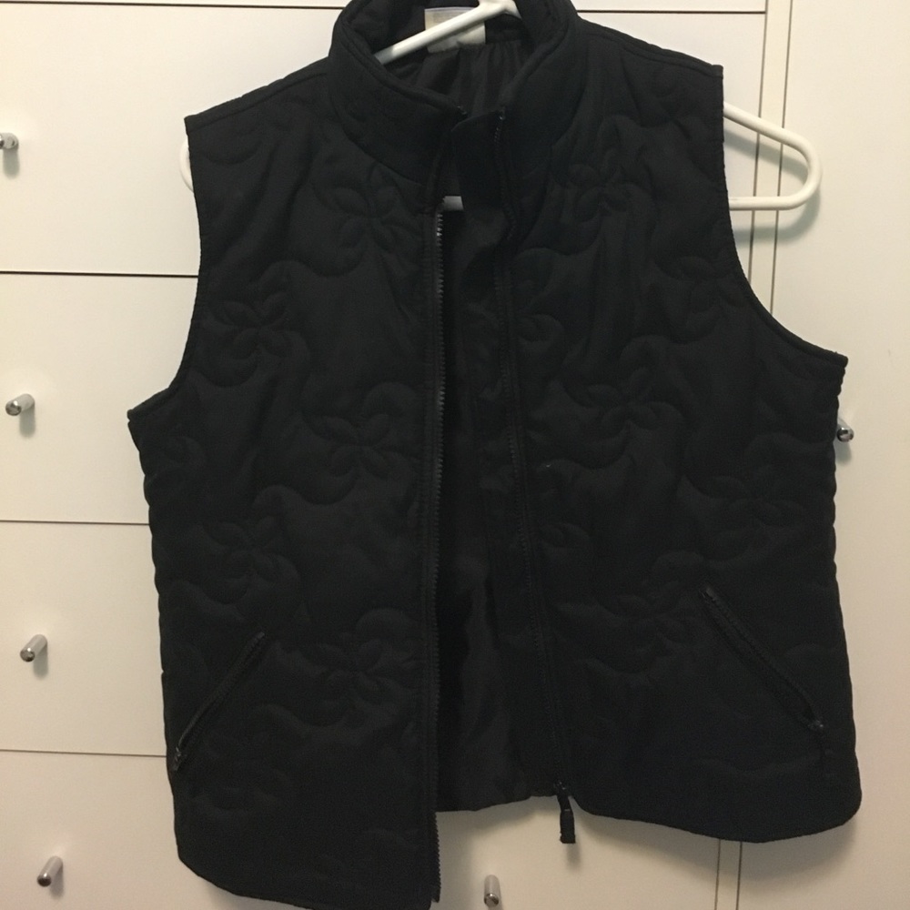 Black Flowery Vest