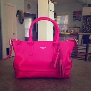 New Pink Coach Rory Legacy Bag