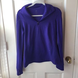 REI women's purple jacket half zip