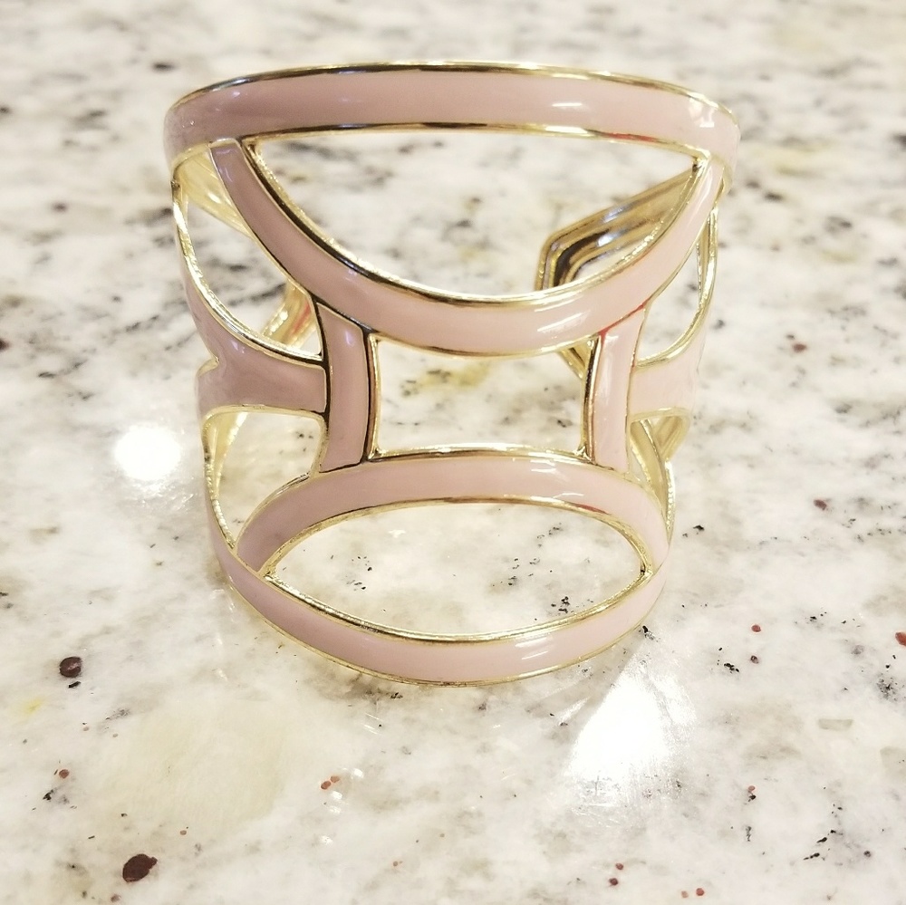 Light Pink and Gold Bracelet