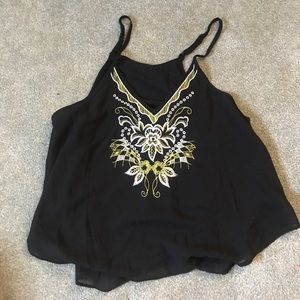 Embroidered tank top