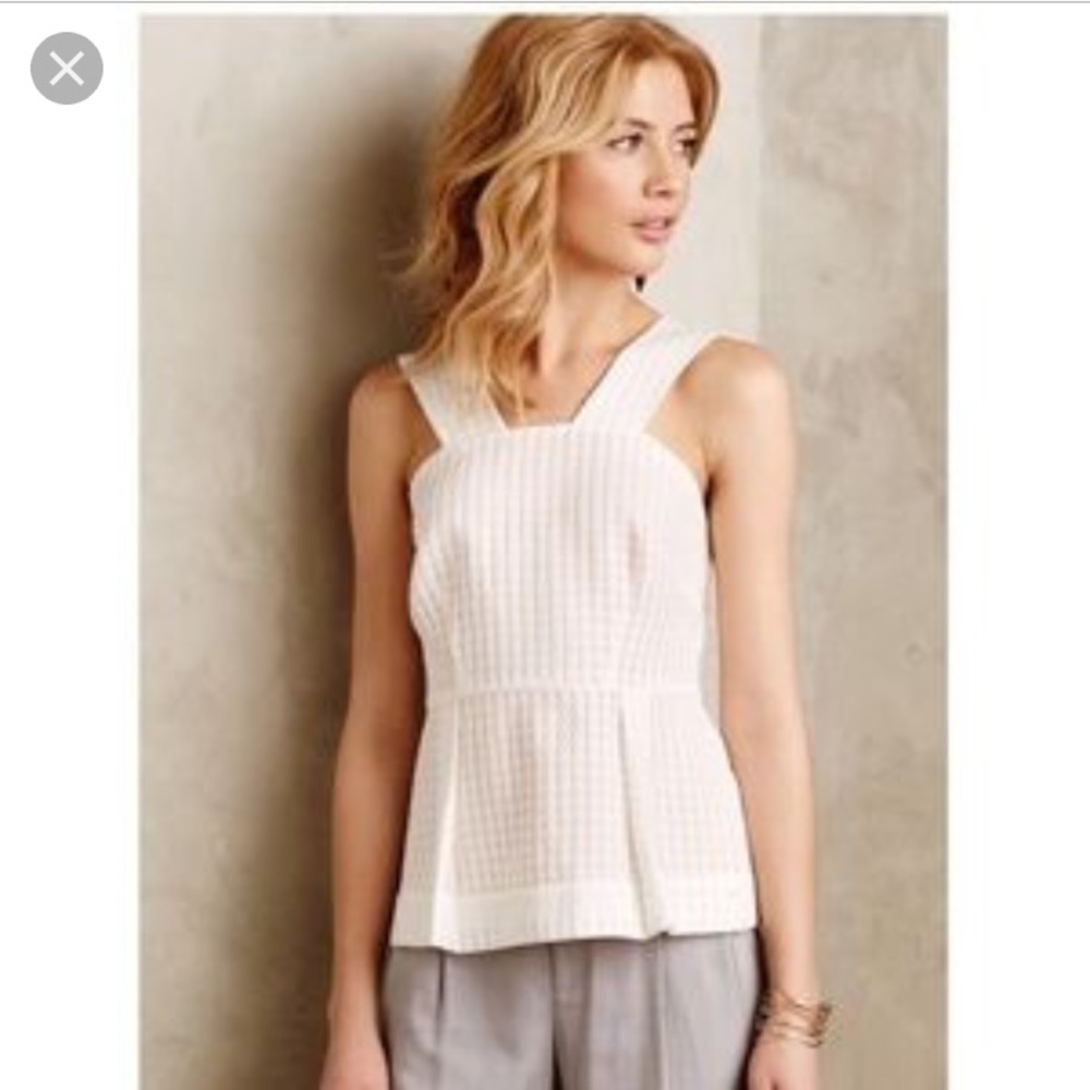Anthropologie Maeve Peplum Top