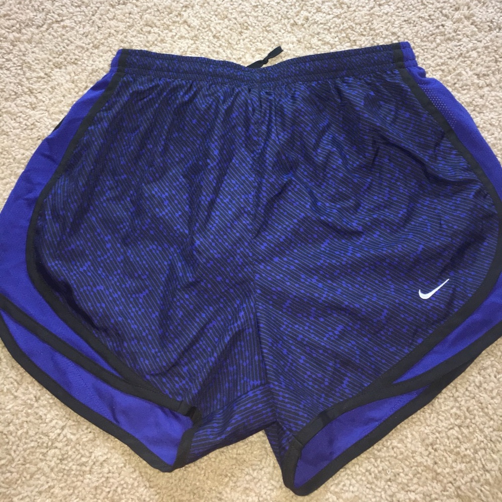 Blue pattern Nike shorts