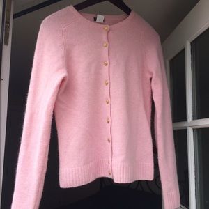 JCrew Pink Lambswool/Angora Sweater