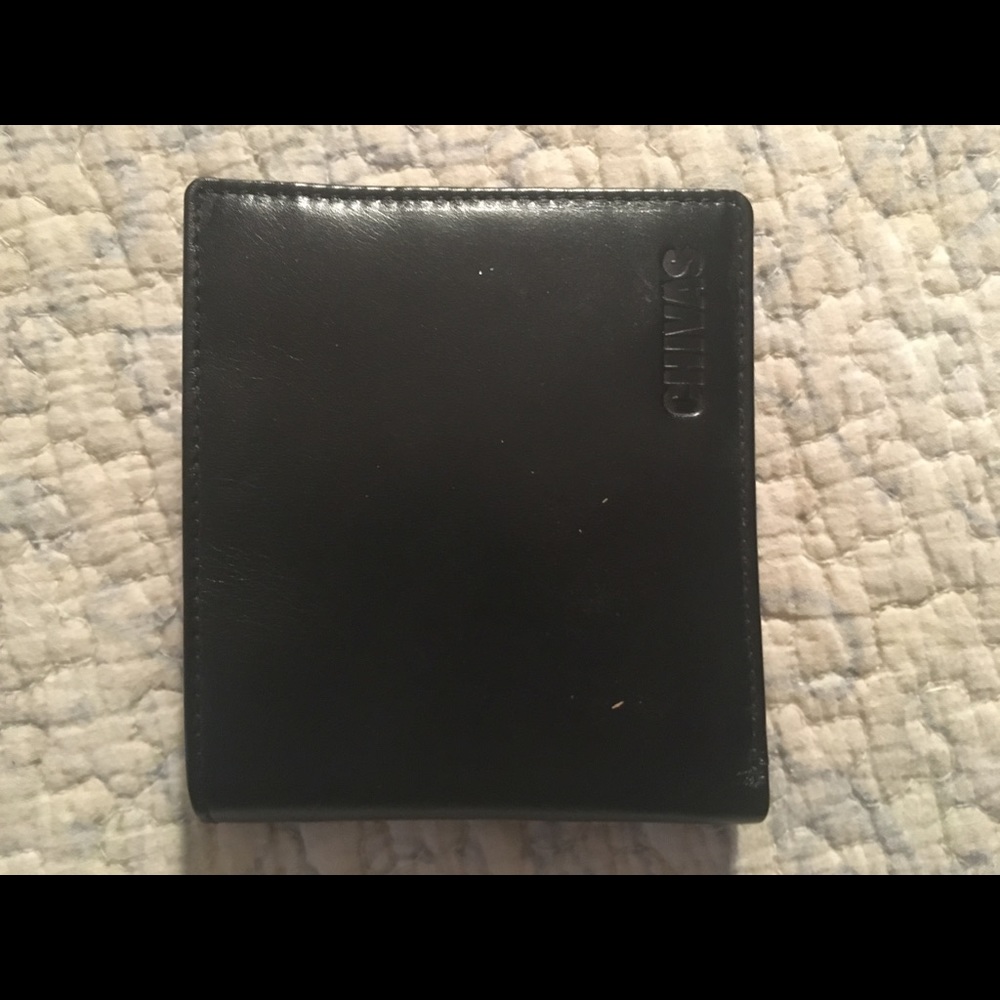 Black leather wallet