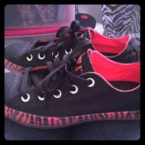 Converse All-Star Custom Zebra Print