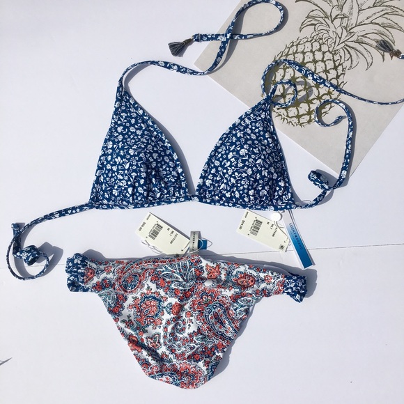 Lucky Brand Hailey paisley bikini, sz medium,NWT - Picture 6 of 6